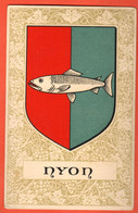 ZPL-02 Nyon Poisson Armoiries Wappen Flammes Ecusson. NC - Nyon