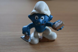 Schtroumpf, Smurf, Pitufo, Puffo, Schlumpf - Maçon - N° 20148 - Figurine In Plastica