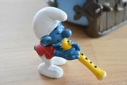 Schtroumpf, Smurf, Pitufo, Puffo, Schlumpf -flûte à 6 Schtroumpfs - N° 20048 - Figurines En Plastique