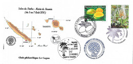 NOUVELLE CALEDONIE (New Caledonia)- Polynésie - Enveloppe Club Cagou -2010- Salon Du Timbre De Nouméa - Storia Postale