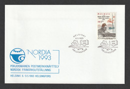 FINLAND 1993 NORDIA 1993 Exhibition: Exhibition Cover CANCELLED - Covers & Documents