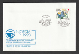 FINLAND 1993 NORDIA 1993 Exhibition: Exhibition Cover CANCELLED - Cartas & Documentos