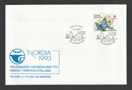 FINLAND 1993 NORDIA 1993 Exhibition: Exhibition Cover CANCELLED - Briefe U. Dokumente