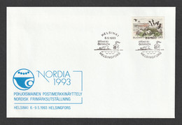 FINLAND 1993 NORDIA 1993 Exhibition: Exhibition Cover CANCELLED - Storia Postale