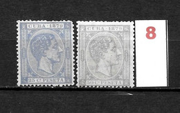 LOTE 2173  /// CUBA 1879  EDIFIL Nº: 53/54  // CATALOG.COTE: 2,60€  ¡¡¡ OFERTA - LIQUIDATION - JE LIQUIDE !!! - Cuba (1874-1898)