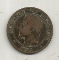 Monnaie , France ,10 Centimes 1861 A , 2 Scans - Andere & Zonder Classificatie