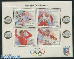 Norway 1993 Olympic Winter Winners S/s, Mint NH, Sport - Olympic Winter Games - Skating - Skiing - Unused Stamps