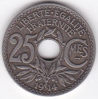 25 Centimes Lindauer 1914 Cmes Souligné, En Cupronickel - 25 Centimes