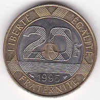 20 Francs Mont Saint Michel 1995 , Bimétallique Bicolore - 20 Francs