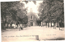 CPA- Carte Postale  France-Le Pradet Place Paul Flamencq  Et L'Eglise   VM48270 - Le Pradet