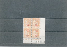 COINS DATES- N°481 ** PAIX -50 /80 C Orange -29-12-39 - 1930-1939