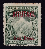 Aitutaki 1903 Overprint On NZ SG 1 Mint Hinged - Aitutaki