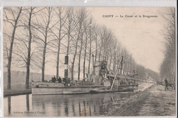 80 - CAPPY - Le Canal Et La Dragueuse (scan Recto-verso) - Andere Gemeenten