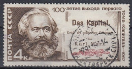 USSR 3380,used,falc Hinged - Karl Marx