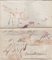 COVER. USA. 30 SEPT 1842. NEW-YORK. PAID. TO AMSTERDAM. VIA BOSTON. PACKET LETTER - …-1845 Prephilately