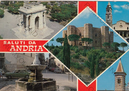 CARTOLINA  ANDRIA,BARI,PUGLIA,SALUTI,BELLA ITALIA,MEMORIA,CULTURA,RELIGIONE,STORIA,IMPERO ROMANO,VIAGGIATA 1983 - Andria