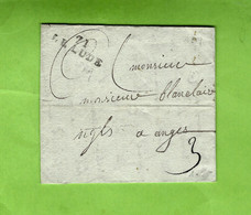 1819 LETTRE DE COMMERCE Mme DOUAIRE Le Lude POUR Mr BLANCLAIR Négociant à Angers - 1801-1848: Voorlopers XIX