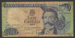 Portogallo -  Banconota Circolata Da 100 Scudi P-169b.3 - 1978 #19 - Portugal