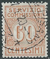 1913 REGNO SERVIZIO COMMISSIONI USATO 60 CENT - RF28-2 - Vaglia Postale