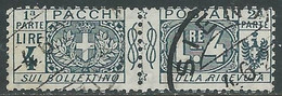 1914-22 REGNO PACCHI POSTALI USATO 4 LIRE - RF11-6 - Postal Parcels