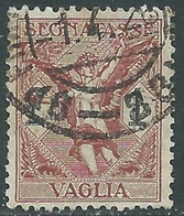 1924 REGNO SEGNATASSE PER VAGLIA USATO 1 LIRA - RF28-2 - Vaglia Postale