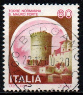 # Italia Repubblica 1980: Torre Normanna Di San Mauro Forte, A Matera - 60 Lire - Usato - 1971-80: Used