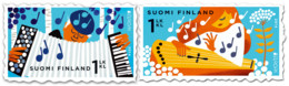 Finland 2014 Europa CEPT Old Music Instruments Strip Of 2 Stamps Mint - Ongebruikt