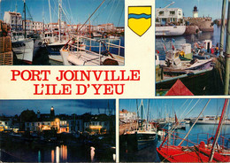 CPSM Ile D'Yeu-Port Joinville-Multivues-Timbre      L1523 - Ile D'Yeu