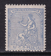 1873 I REPÚBLICA. ALEGORÍA ESPAÑA 50 CTS NUEVO**. BONITO - Unused Stamps