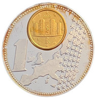 BÉLGICA. MEDALLA LA NUEVA MONEDA EUROPEA 2.002 (ITALIA) - Professionnels / De Société