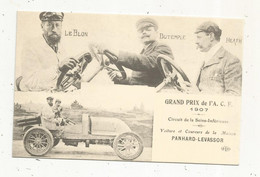 Cp , Reproduction , Sport Automobile ,  Vierge , Grand Prix De L' A.C.F. ,1907 , PANHARD-LEVASSOR ,ed. Cecodi - Rally's