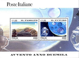 ITALIA - ITALY - ITALIE - 2000 - BF 23 - Avvento Anno Duemila - Il Passato E Il Futuro - Blocks & Kleinbögen