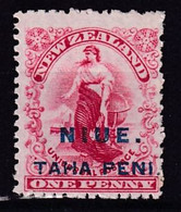 Niue 1902 Ovpt SG 9 Mint Hinged - Niue