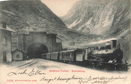 Gotthard Tunnel Expresszug 1903 Bahn Locomotive à Vapeur  Train Express - Sonstige & Ohne Zuordnung