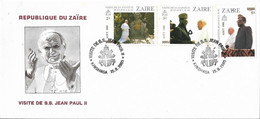 ZAIRE. FDC. VISIT OF POPE JOHN PAUL II. KINSHASA 1985 - 1980-1989