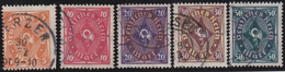 Deutsches Reich   .  Michel   .   205/209     .    O      .   Gestempelt - Used Stamps