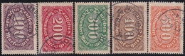 Deutsches Reich   .  Michel   .   219/223   .    O      .   Gestempelt - Used Stamps