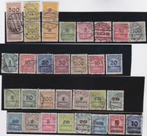 Deutsches Reich   .  Michel   .   31  Marken      .    O      .   Gestempelt - Used Stamps