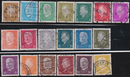 Deutsches Reich   .  Michel   .    19 Marken      .    O      .   Gestempelt - Used Stamps
