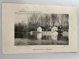 CPA - 94 - ST SAINT-MAURICE - La Baignade - Inondations De 28 Janvier 1910 - Saint Maurice