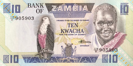 Zambia 10 Kwacha, P-26e (1986) - UNC - Signature 7 - Zambia