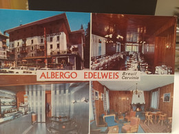 Delcampe - Cartolina Albergo Edelweiss Breuil Cervinia Valle D'Aosta 1976 - Aosta