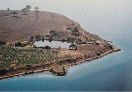 ISOLA DI MOZIA - MARSALA - TRAPANI - IL COTHON FENICIO E LO STAGNONE VISTI DALL'AEREO - Marsala