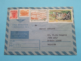 Airpost BUDAPEST ( 1975 ) Belgium ( See / Voir Scan ) Enveloppe ! - Storia Postale