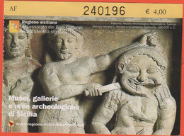 SICILIA - Musei, Gallerie E Aree Archeologiche - Palermo, Museo Archeologico Regionale A. Salinas - Biglietto D'Ingresso - Toegangskaarten