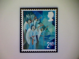 Great Britain, Scott #4177, Used(o), 2021, Cubist Christmas: Angels, 2nd - Ohne Zuordnung