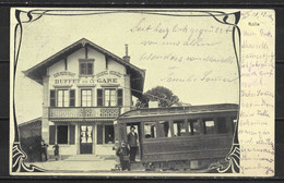 Carte P De 1907 ( Rolle / Buffet De La Gare ) - VD Vaud