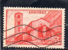 B - 1951 Andorra Fr: Chiesa Di San Giovanni Di Caselles - Usati