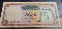 Kuwait Central Bank,1 Dinar ,1968 , First Issue, VF. - Kuwait