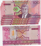 Turkmenistan 100 Manat, 2005 Pick-18 5 Banknote Unc (cat US$15) - Turkmenistan